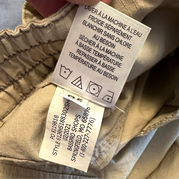 Redhead Cargo Shorts Khaki Size 34 Elastic Waist Camping Hiking Outdoor Pockets - Picture 7 of 7